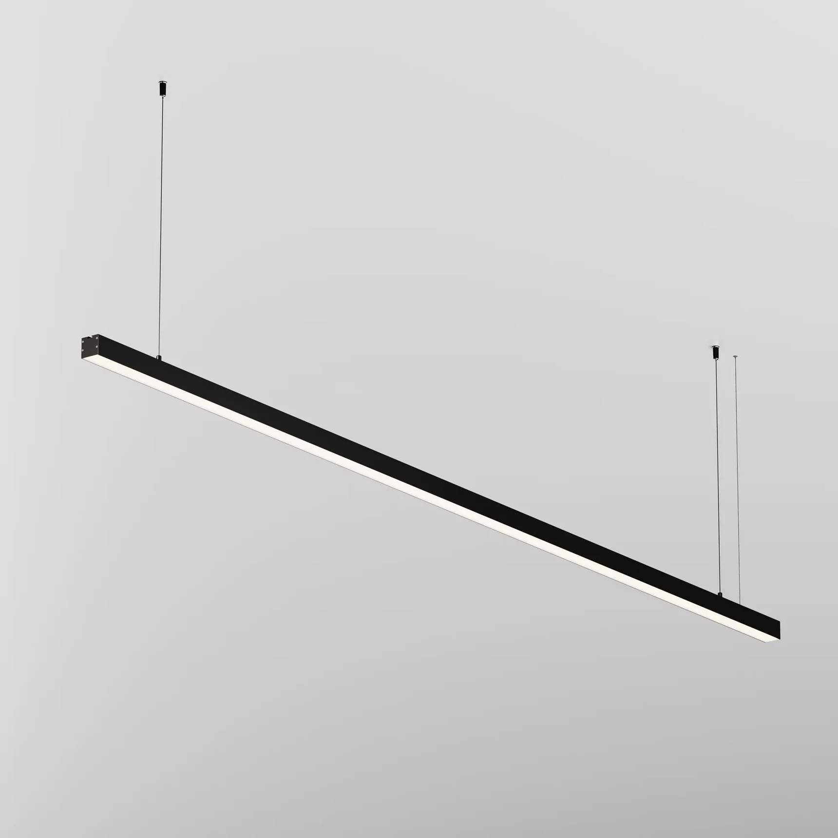 Линейный светильник подвесной 4000K 35x35 48 Вт (Черный, 2 м), LL312016