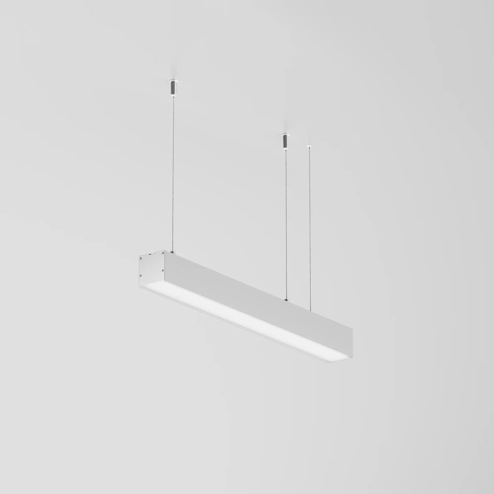 Линейный светильник подвесной 3000K 50x50 12 Вт (Серебро, 500 мм), LL312017
