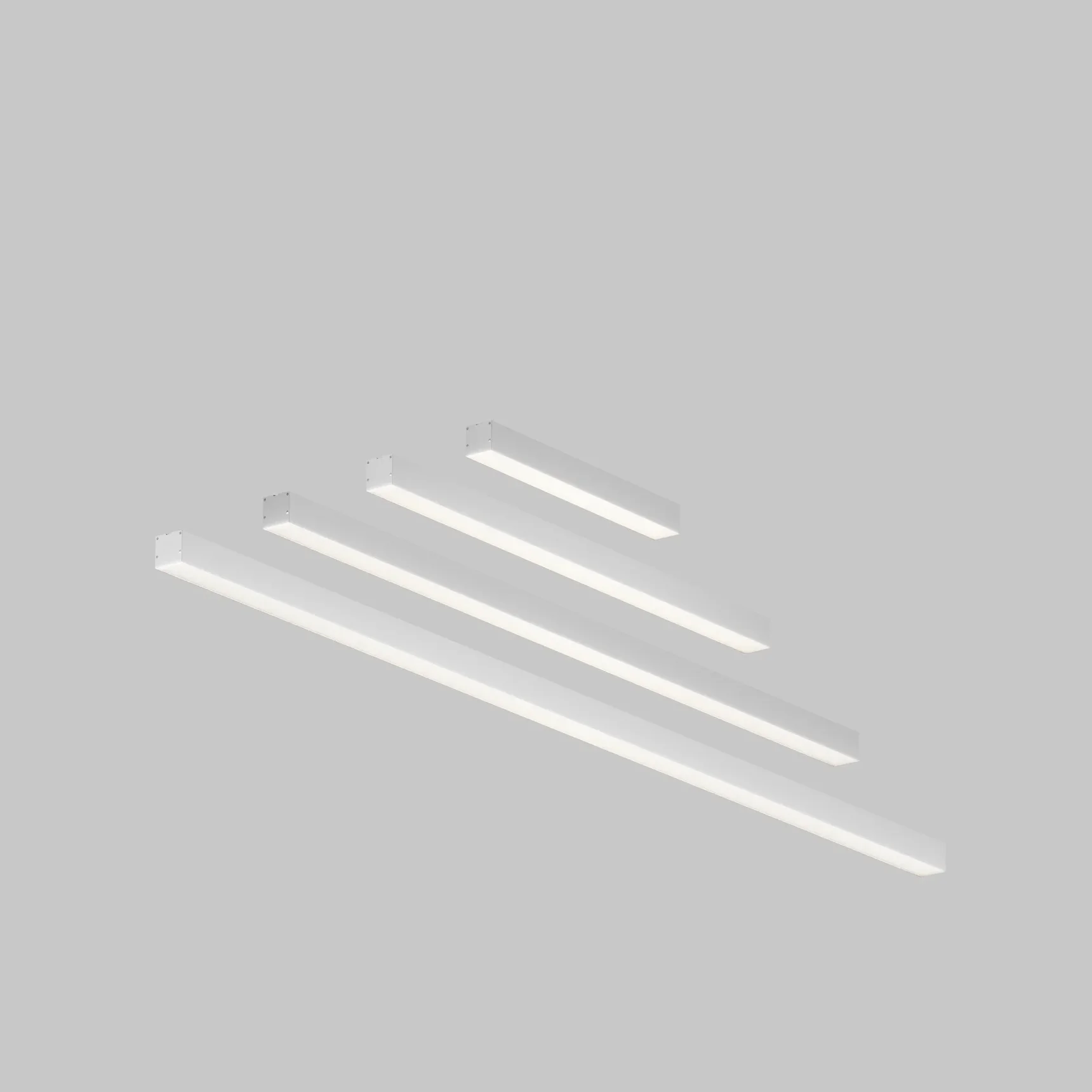 Линейный светильник подвесной 4000K 50x50 12 Вт (Серебро, 500 мм), LL312018