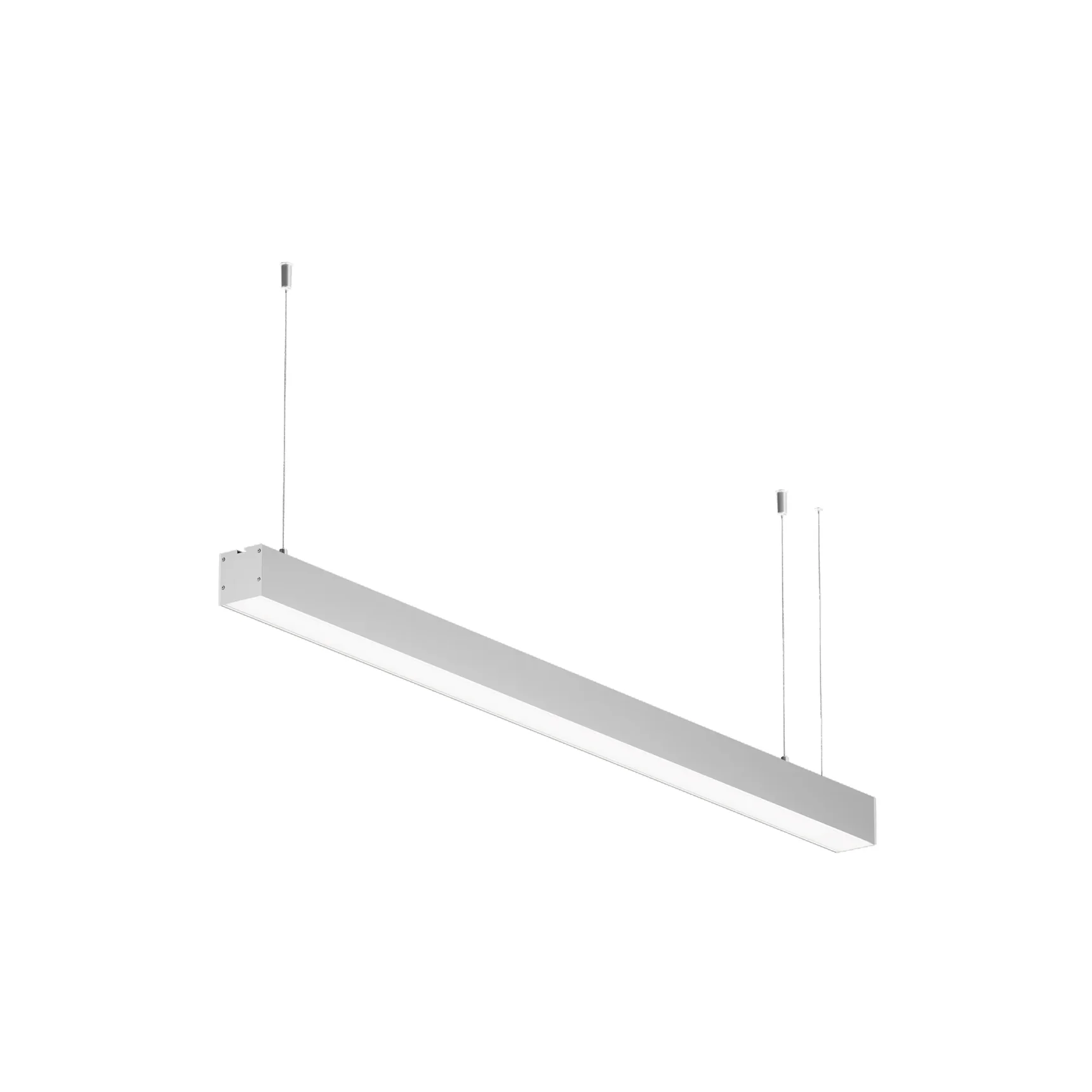Линейный светильник подвесной 3000K 50x50 24 Вт (Серебро, 1 м), LL312019