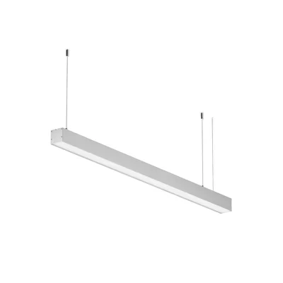 Линейный светильник подвесной 4000K 50x50 24 Вт (Серебро, 1 м), LL312020