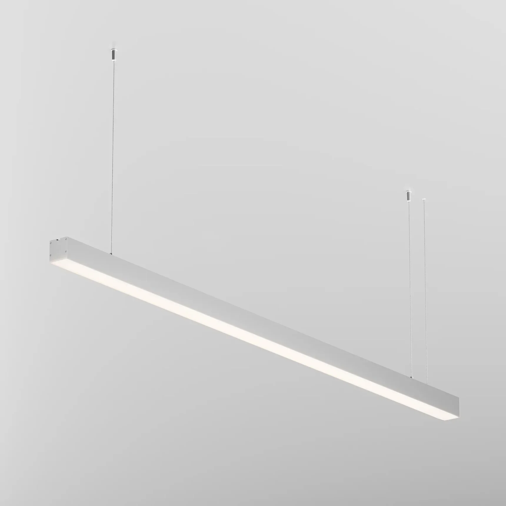 Линейный светильник подвесной 3000K 50x50 36 Вт (Серебро, 1,5 м), LL312021