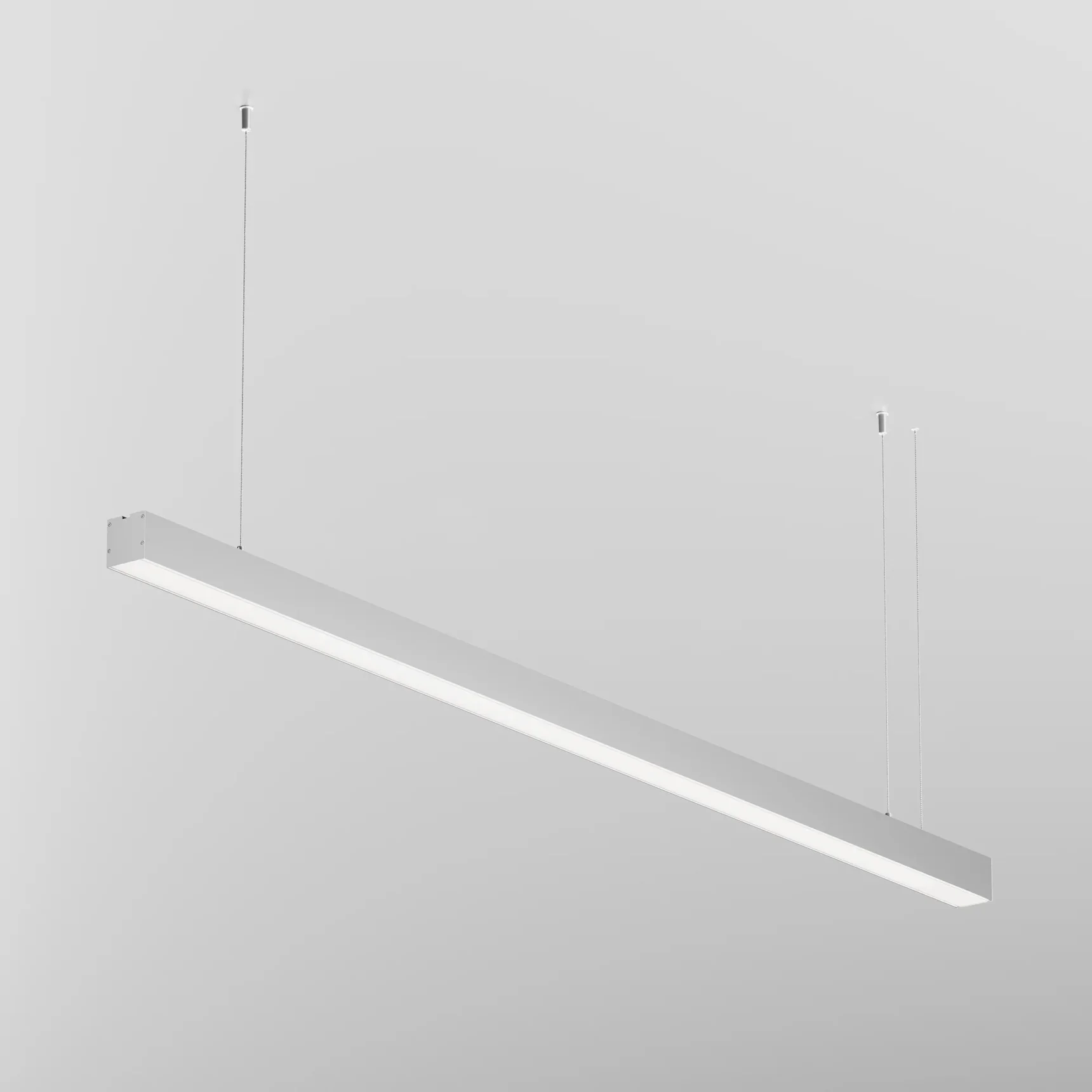 Линейный светильник подвесной 3000K 50x50 36 Вт (Серебро, 1,5 м), LL312021