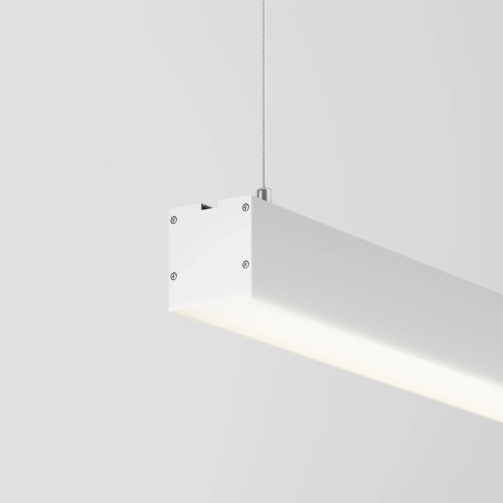 Линейный светильник подвесной 4000K 50x50 36 Вт (Серебро, 1,5 м), LL312022