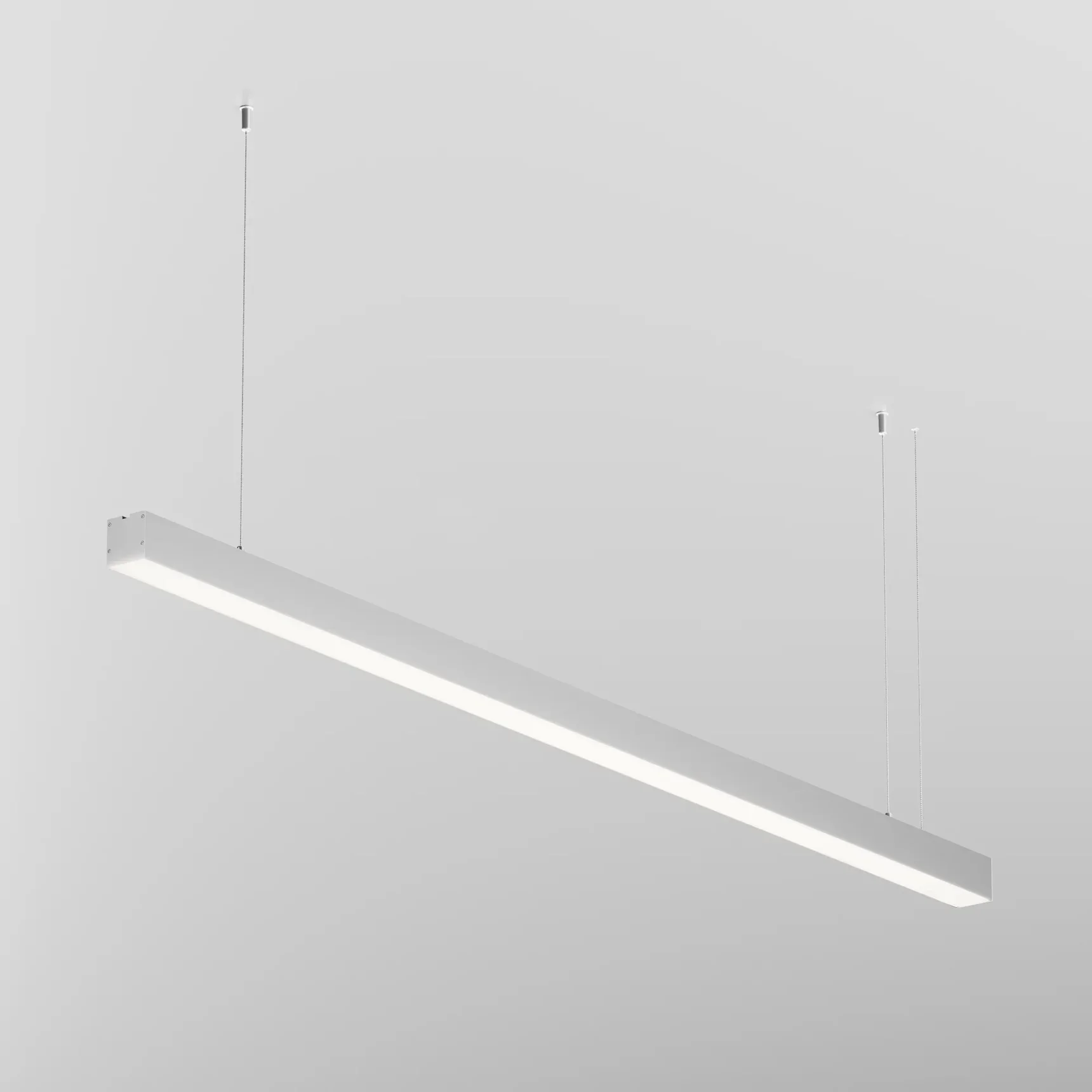 Линейный светильник подвесной 4000K 50x50 36 Вт (Серебро, 1,5 м), LL312022