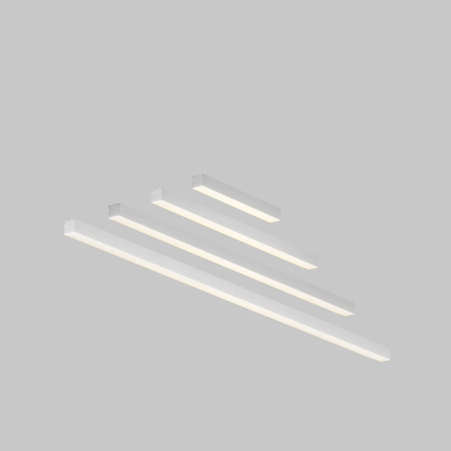 Линейный светильник подвесной 3000K 50x50 48 Вт (Серебро, 2 м), LL312023