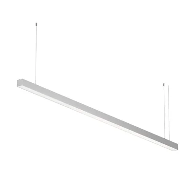 Линейный светильник подвесной 4000K 50x50 48 Вт (Серебро, 2 м), LL312024