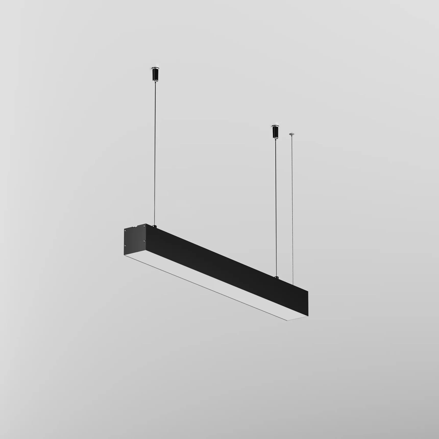 Линейный светильник подвесной 3000K 50x50 12 Вт (Черный, 500 мм), LL312025