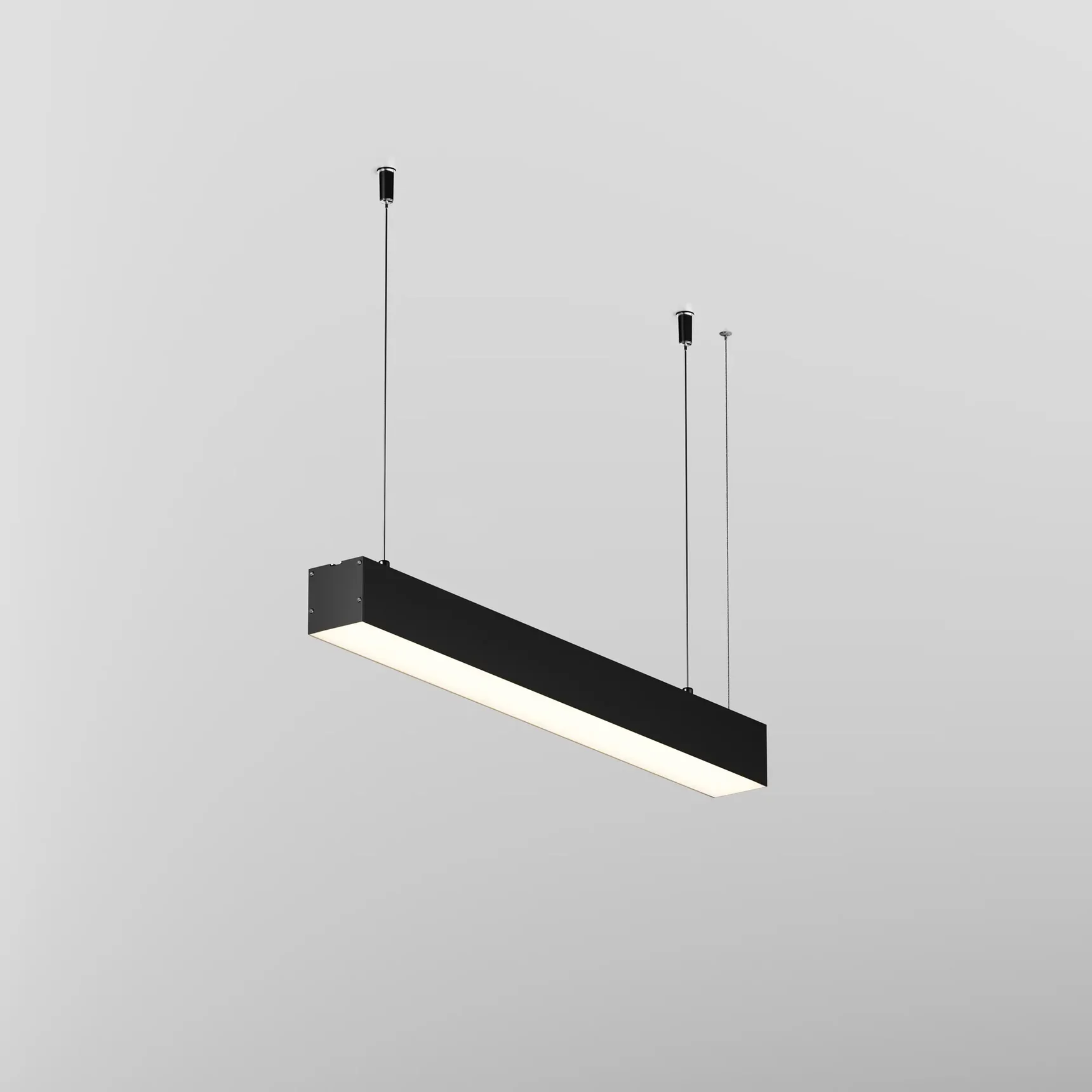 Линейный светильник подвесной 3000K 50x50 12 Вт (Черный, 500 мм), LL312025