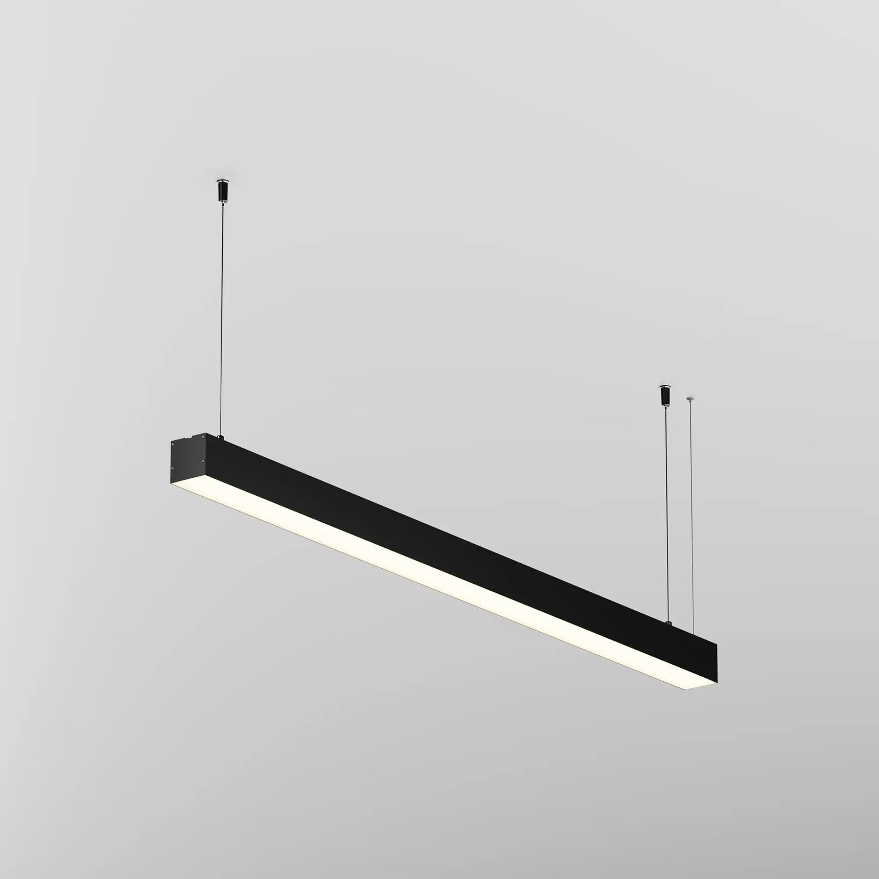 Линейный светильник подвесной 3000K 50x50 24 Вт (Черный, 1 м), LL312027