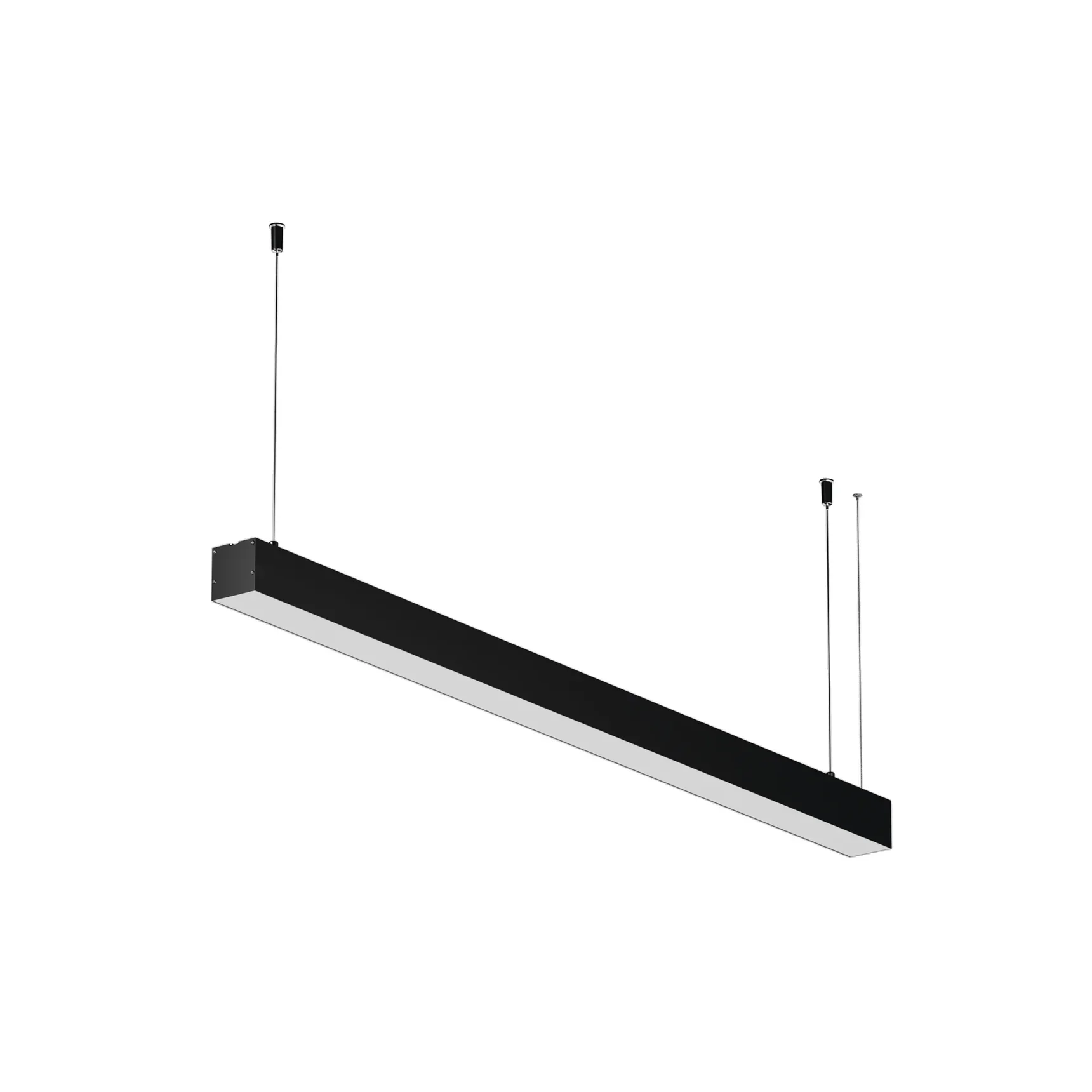 Линейный светильник подвесной 3000K 50x50 24 Вт (Черный, 1 м), LL312027