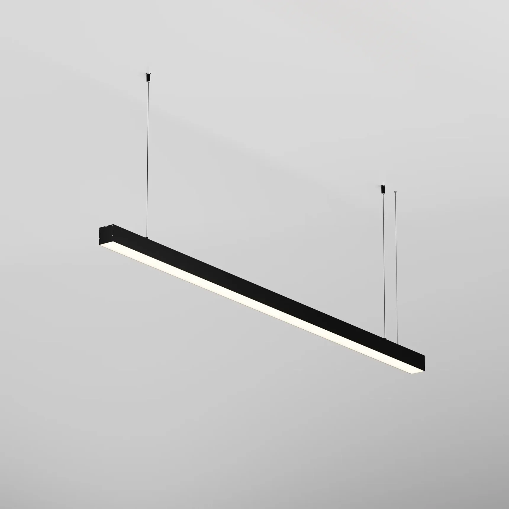 Линейный светильник подвесной 3000K 50x50 36 Вт (Черный, 1,5 м), LL312029