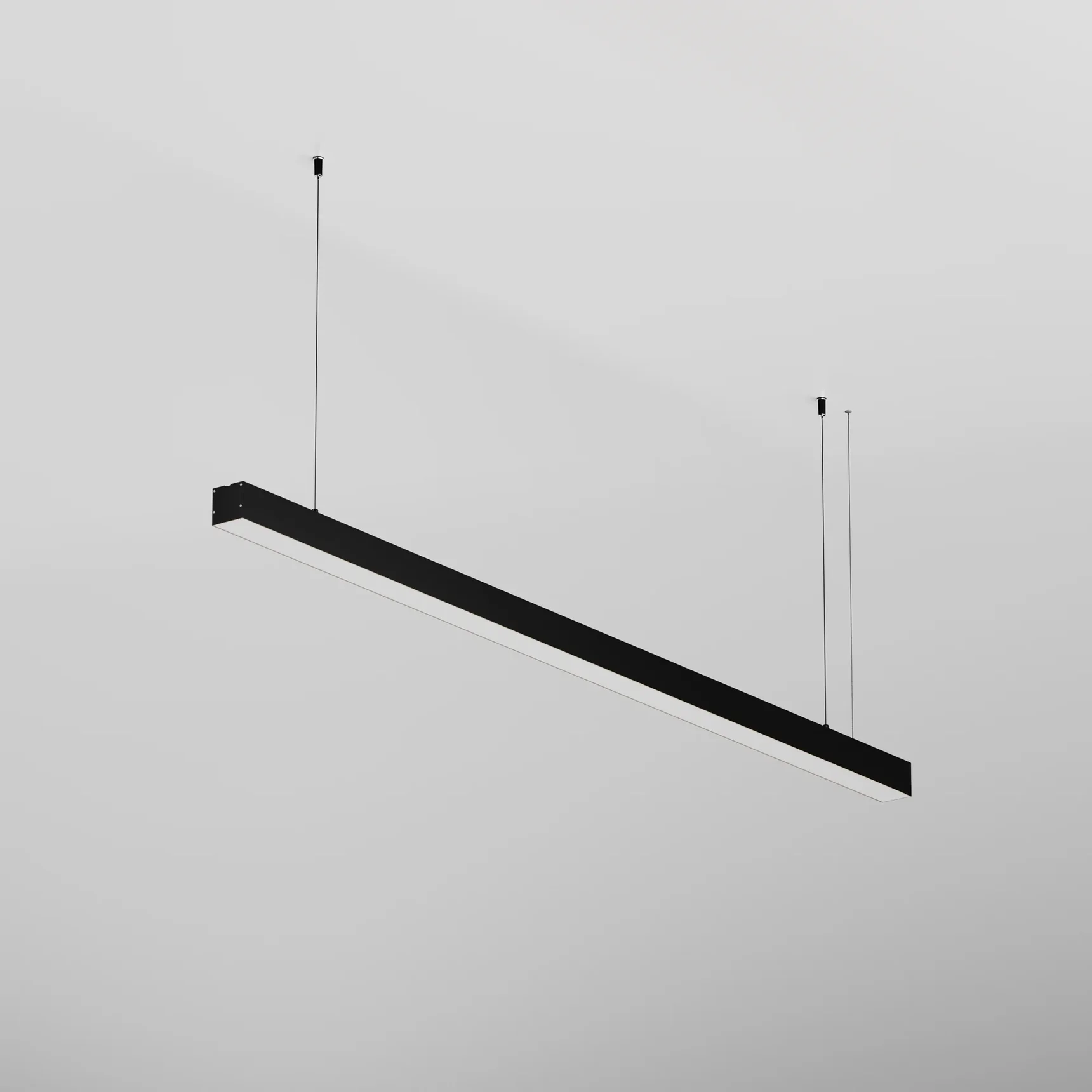 Линейный светильник подвесной 3000K 50x50 36 Вт (Черный, 1,5 м), LL312029