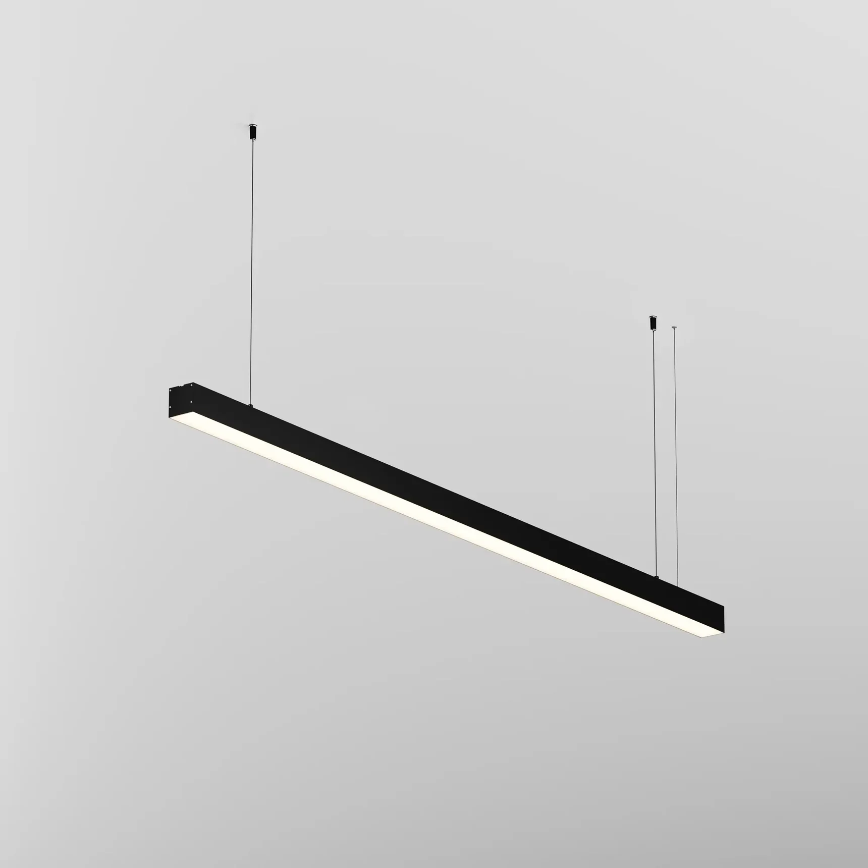 Линейный светильник подвесной 4000K 50x50 36 Вт (Черный, 1,5 м), LL312030