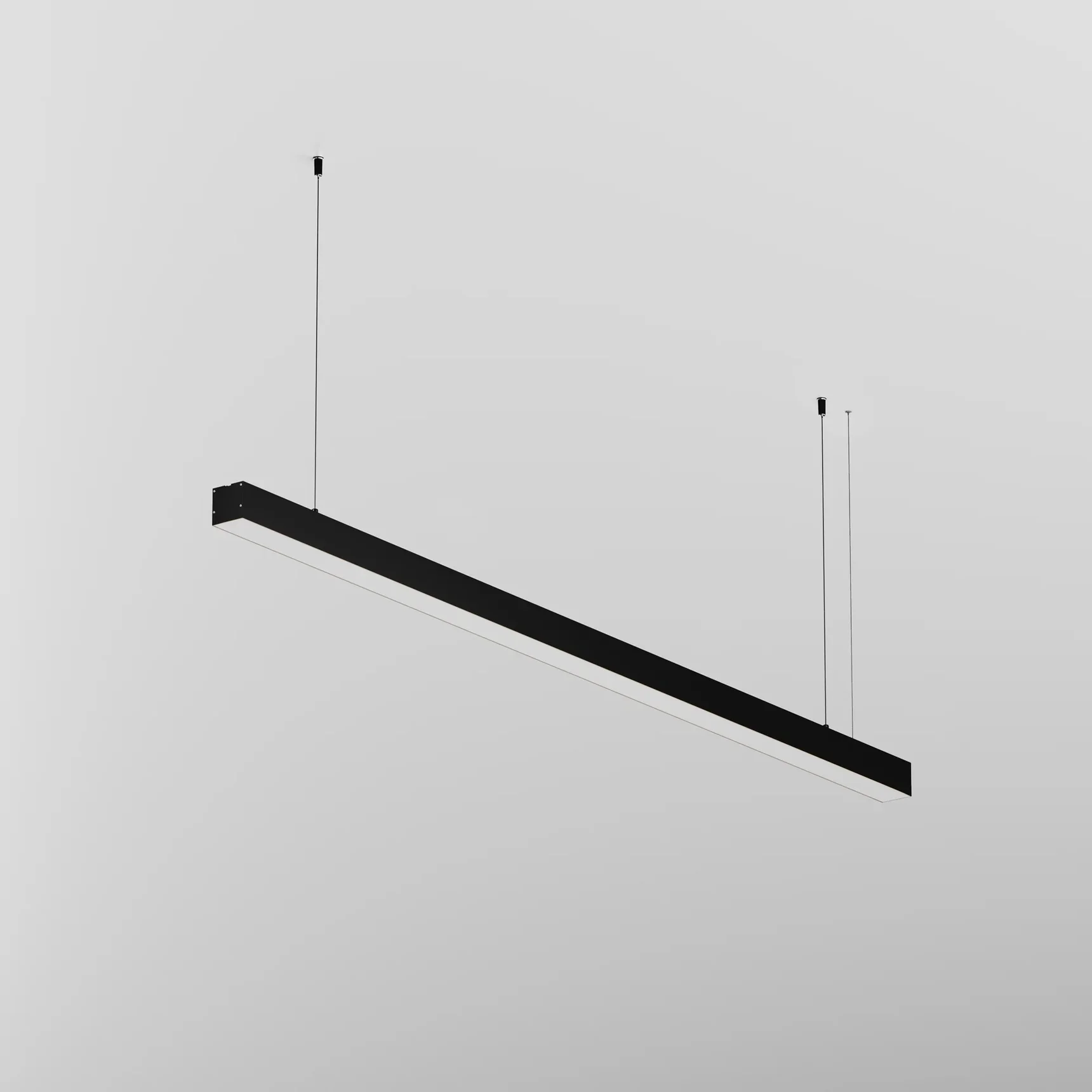 Линейный светильник подвесной 4000K 50x50 36 Вт (Черный, 1,5 м), LL312030