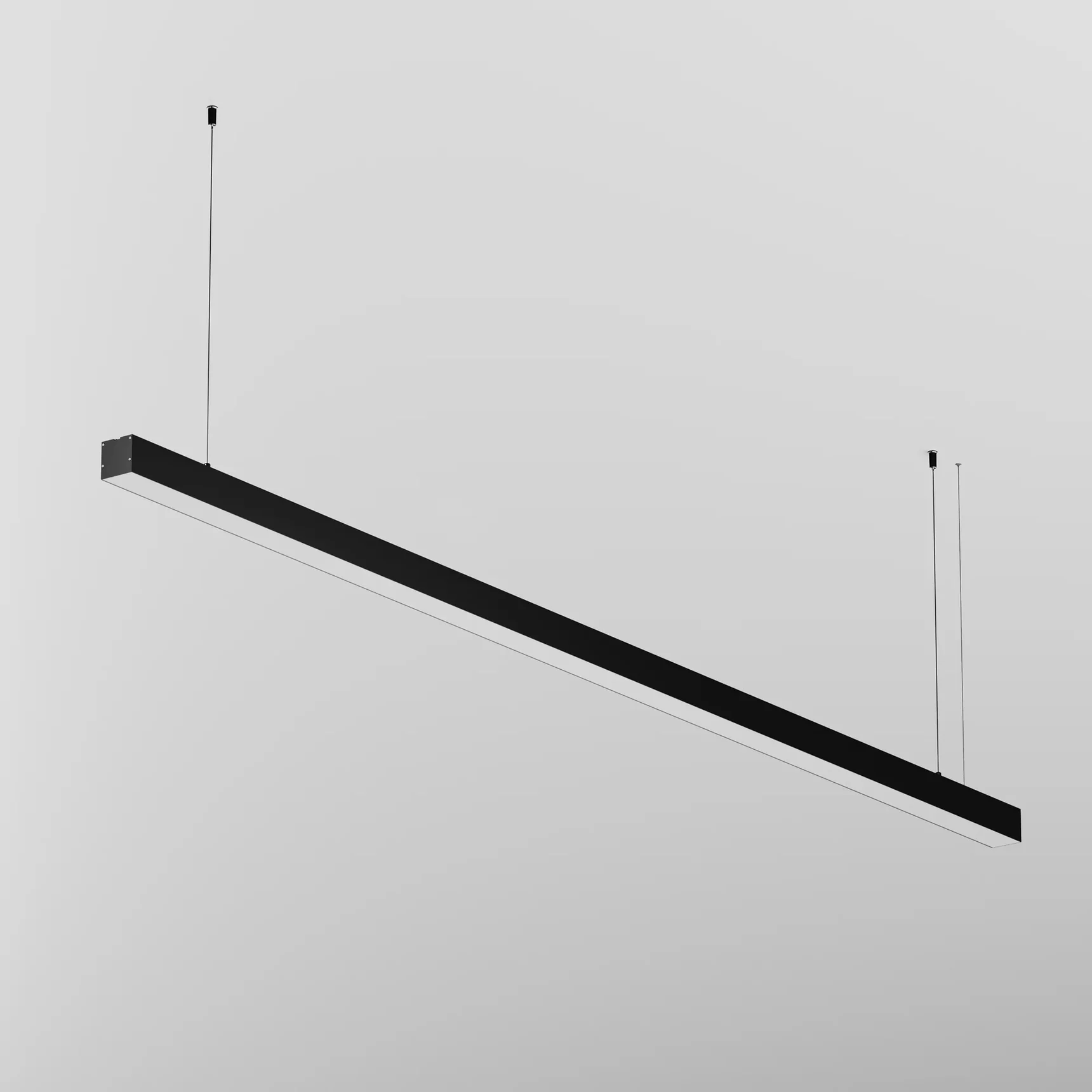Линейный светильник подвесной 4000K 50x50 48 Вт (Черный, 2 м), LL312032