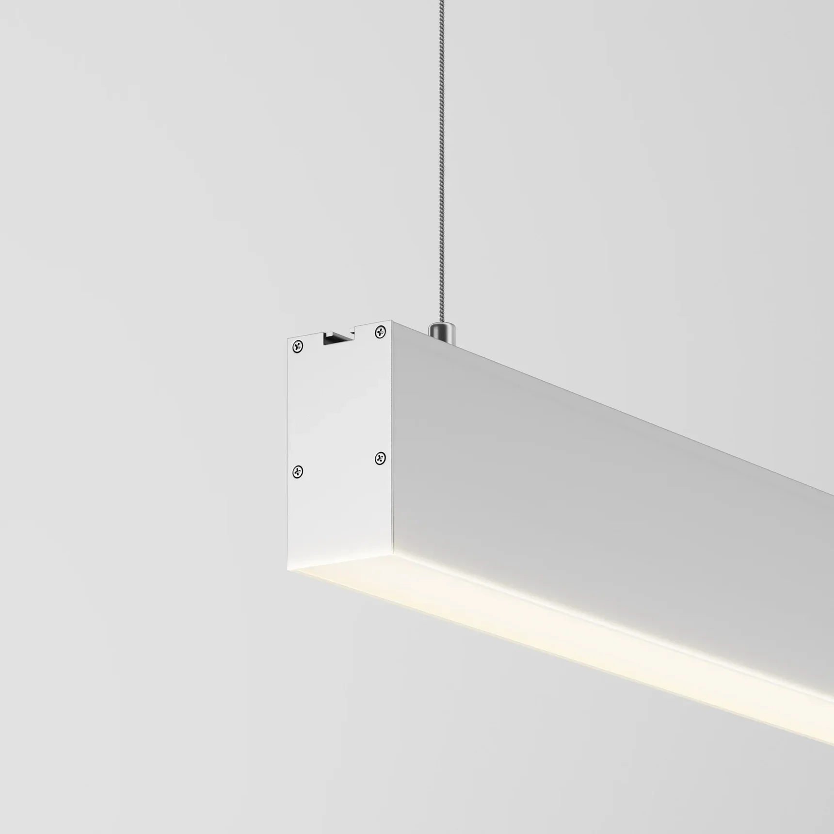 Линейный светильник подвесной 3000K 35x67 12 Вт (Серебро, 500 мм), LL312033