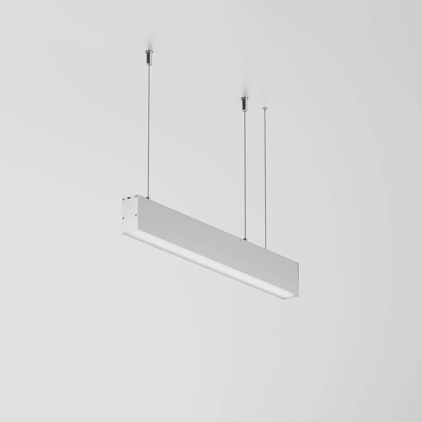 Линейный светильник подвесной 3000K 35x67 12 Вт (Серебро, 500 мм), LL312033