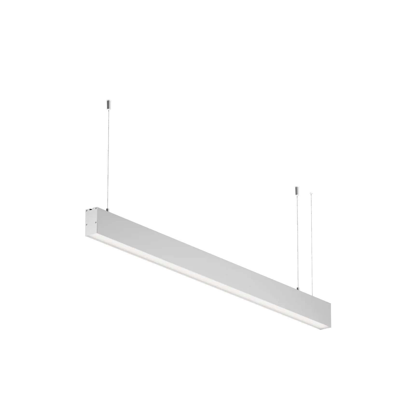 Линейный светильник подвесной 3000K 35x67 24 Вт (Серебро, 1 м), LL312035