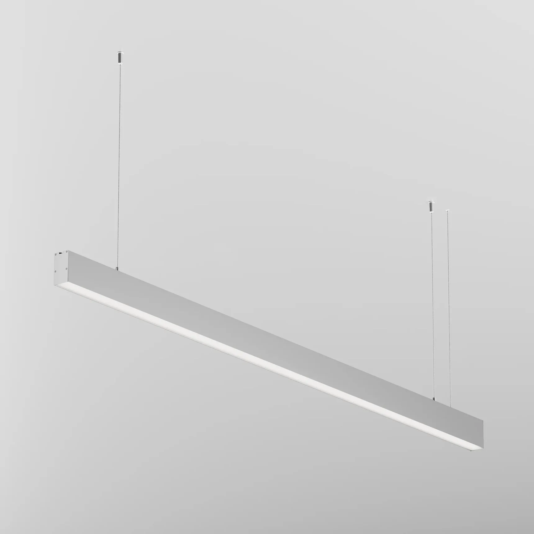 Линейный светильник подвесной 3000K 35x67 36 Вт (Серебро, 1,5 м), LL312037