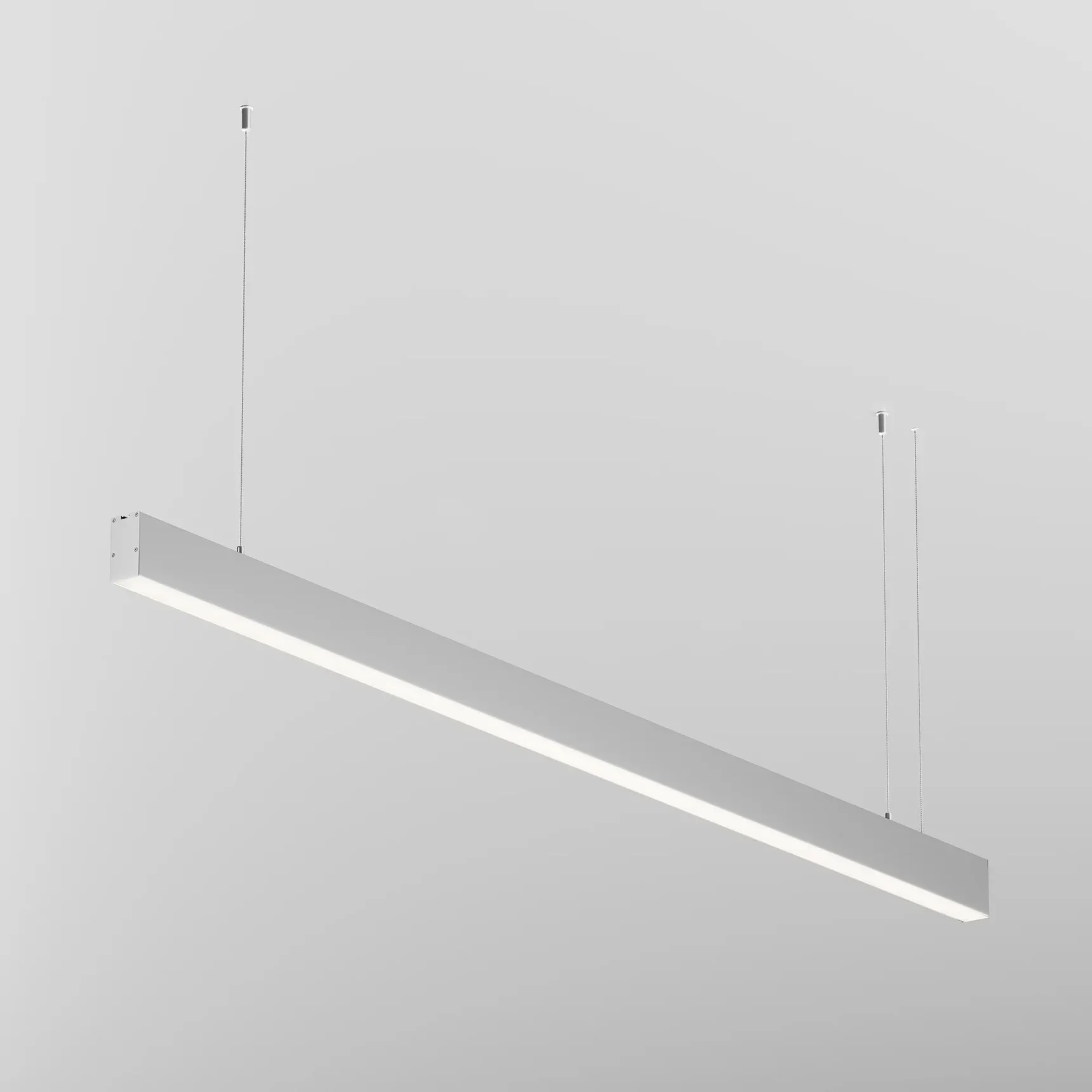 Линейный светильник подвесной 4000K 35x67 36 Вт (Серебро, 1,5 м), LL312038