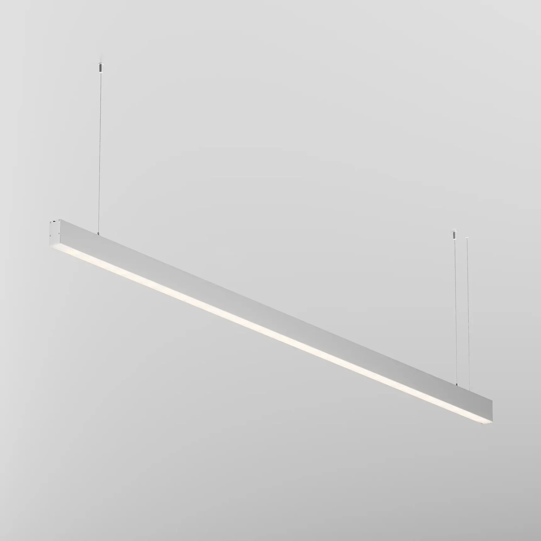 Линейный светильник подвесной 3000K 35x67 48 Вт (Серебро, 2 м), LL312039