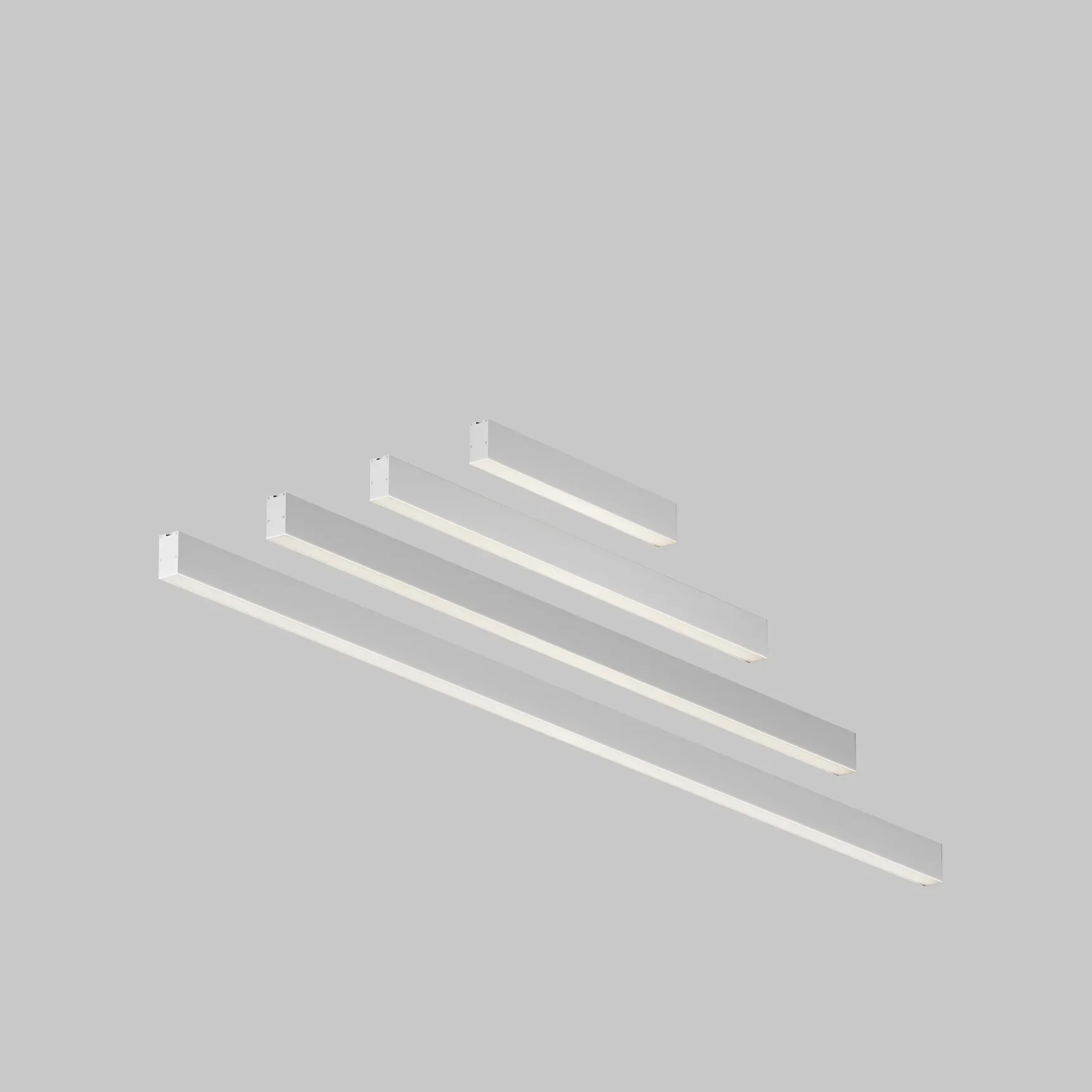 Линейный светильник подвесной 4000K 35x67 48 Вт (Серебро, 2 м), LL312040