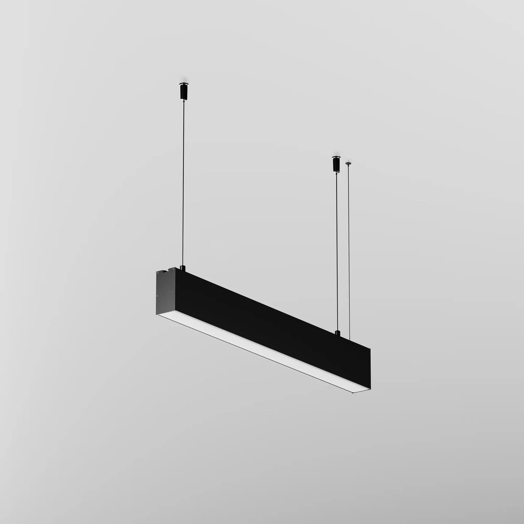Линейный светильник подвесной 3000K 35x67 12 Вт (Черный, 500 мм), LL312041