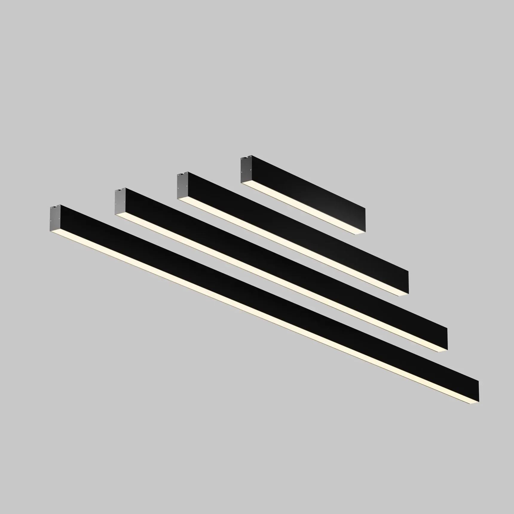 Линейный светильник подвесной 3000K 35x67 12 Вт (Черный, 500 мм), LL312041