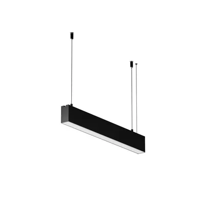 Линейный светильник подвесной 3000K 35x67 12 Вт (Черный, 500 мм), LL312041