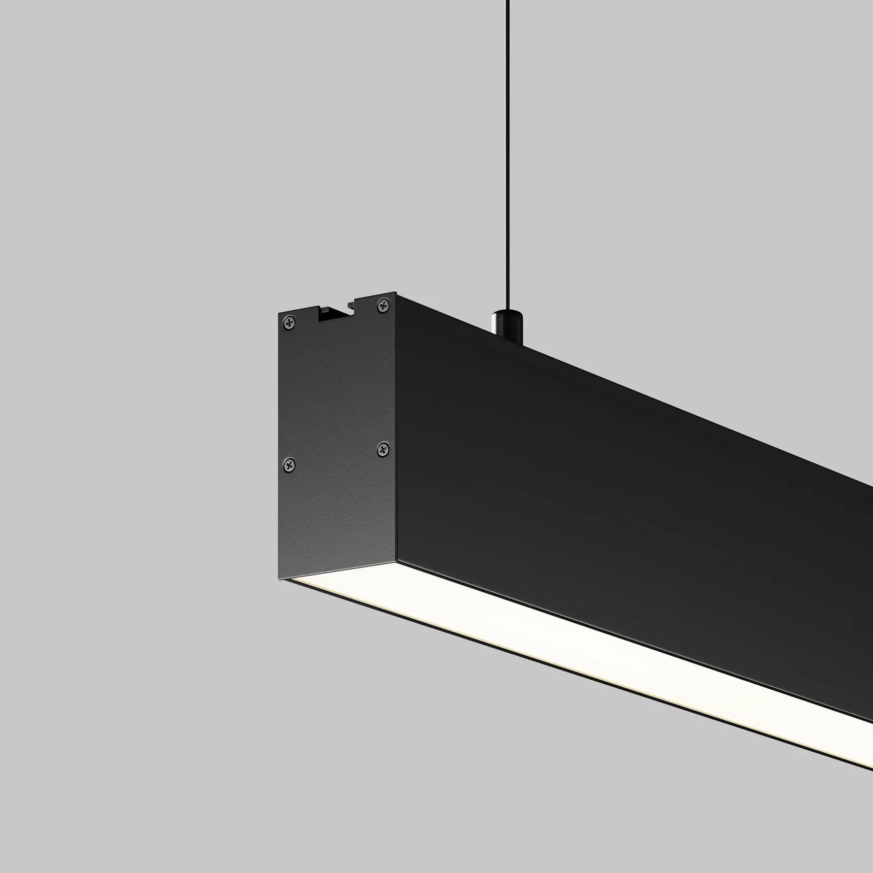 Линейный светильник подвесной 4000K 35x67 12 Вт (Черный, 500 мм), LL312042