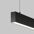 Линейный светильник подвесной 3000K 35x67 24 Вт (Черный, 1 м), LL312043