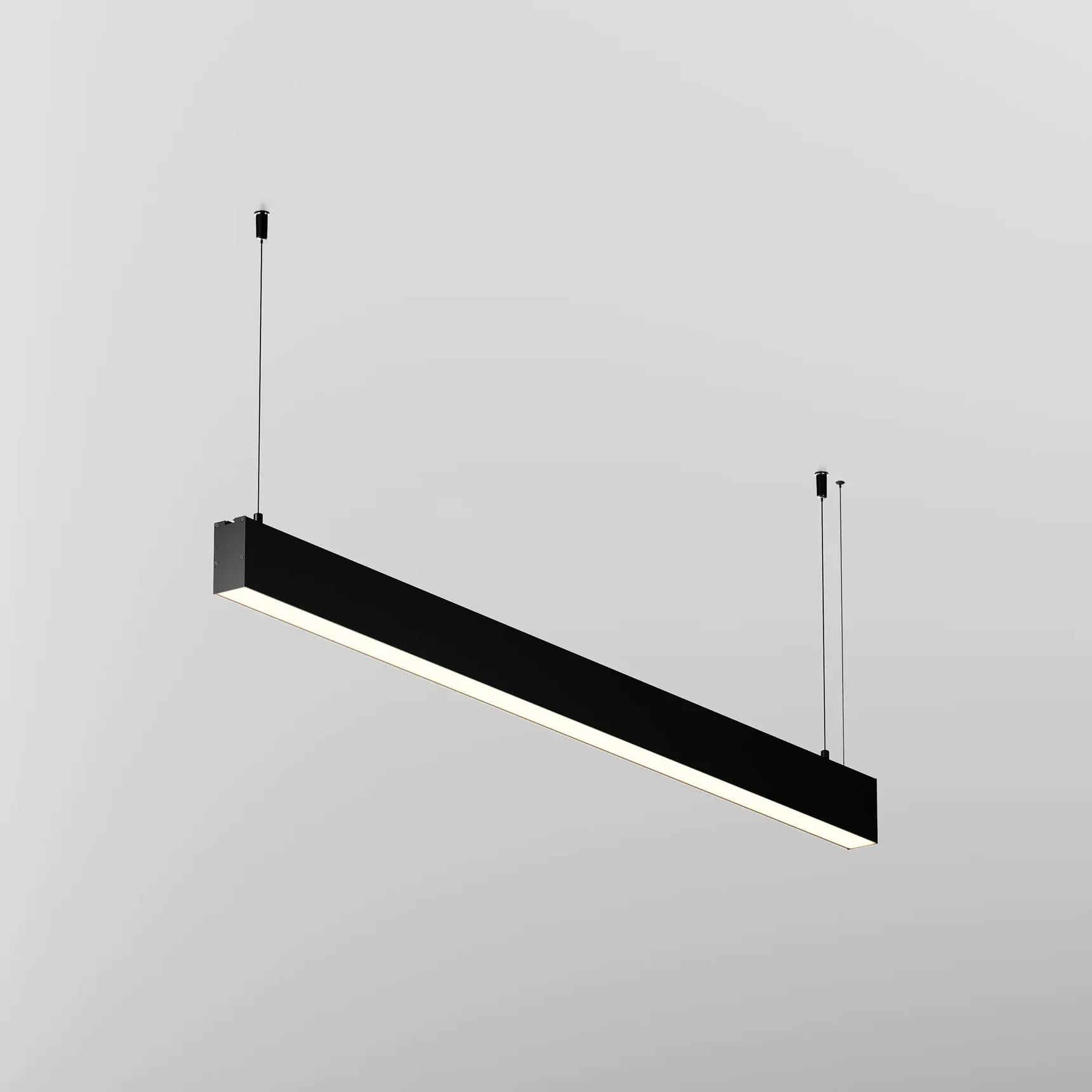 Линейный светильник подвесной 3000K 35x67 24 Вт (Черный, 1 м), LL312043