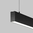 Линейный светильник подвесной 4000K 35x67 24 Вт (Черный, 1 м), LL312044