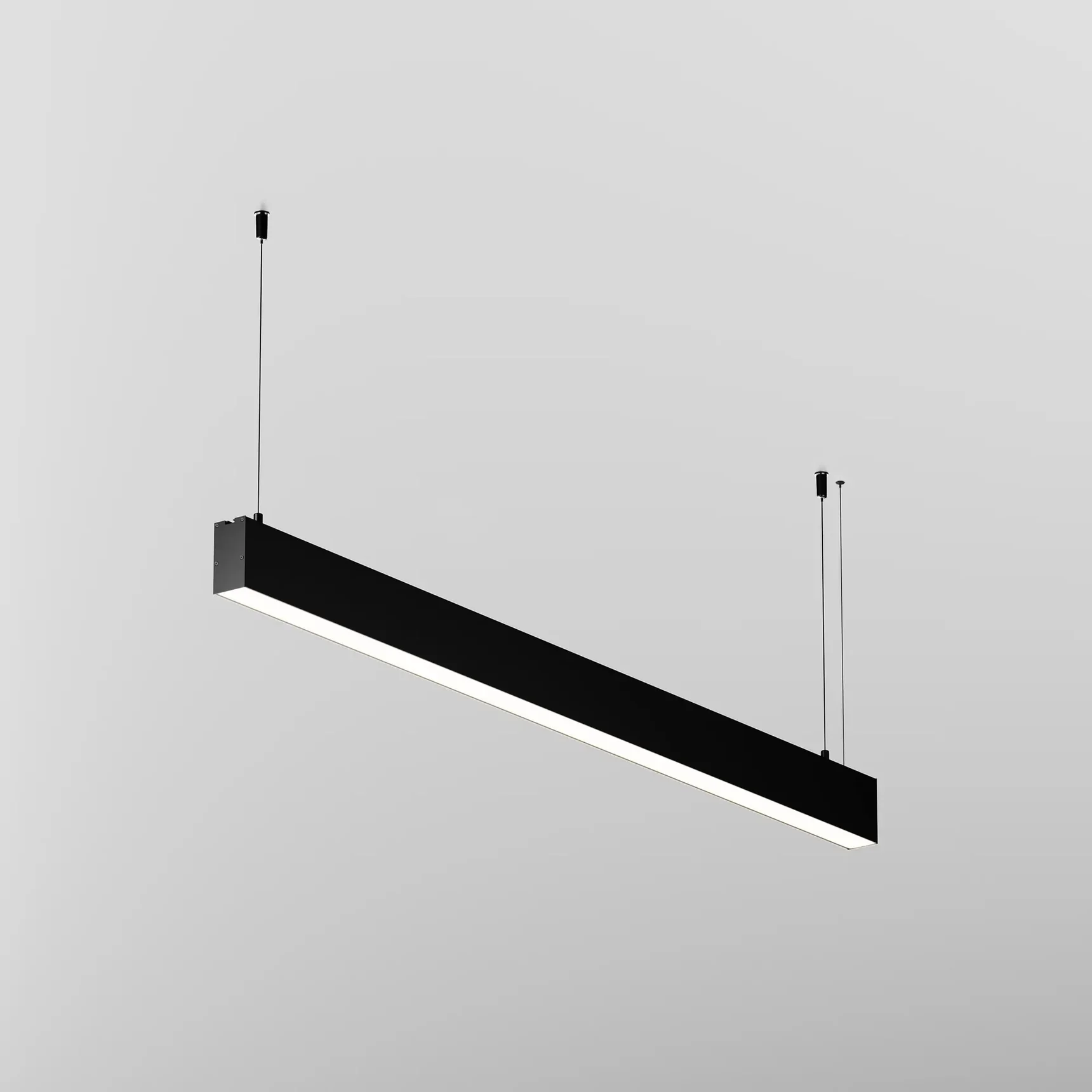 Линейный светильник подвесной 4000K 35x67 24 Вт (Черный, 1 м), LL312044
