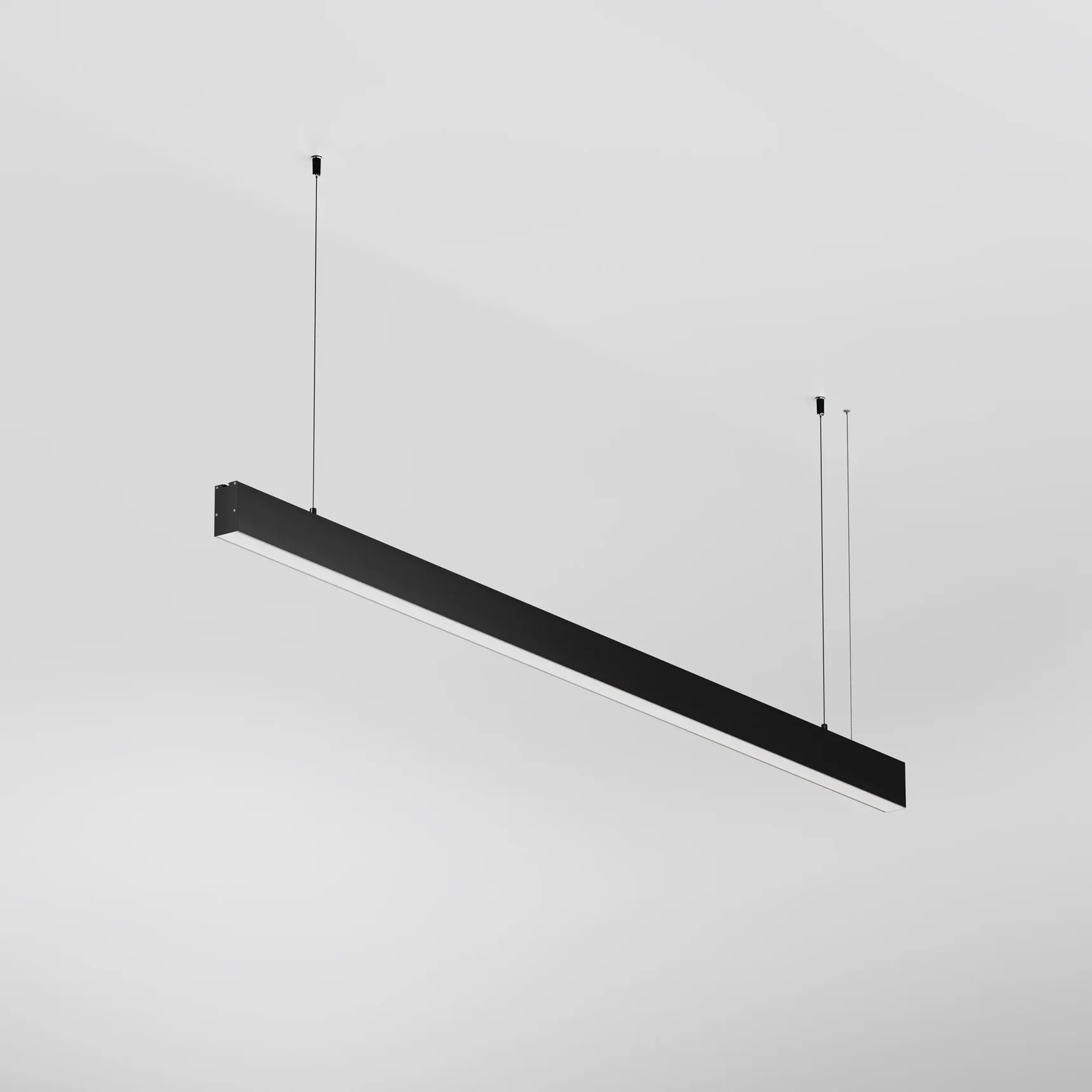 Линейный светильник подвесной 3000K 35x67 36 Вт (Черный, 1,5 м), LL312045