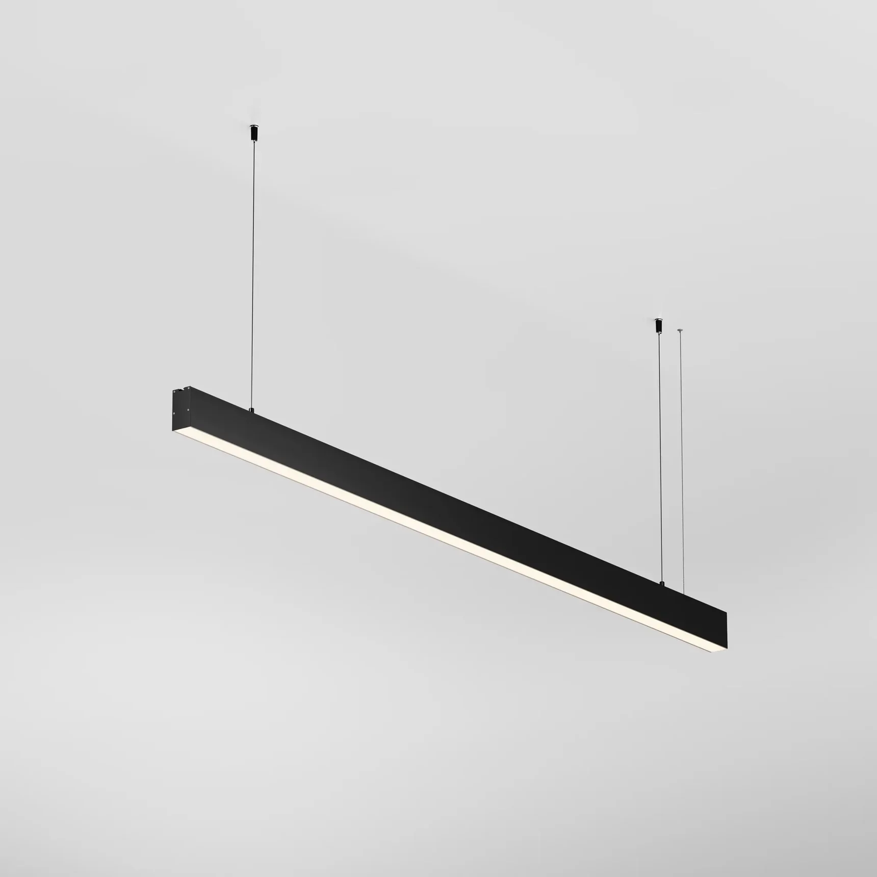 Линейный светильник подвесной 3000K 35x67 36 Вт (Черный, 1,5 м), LL312045