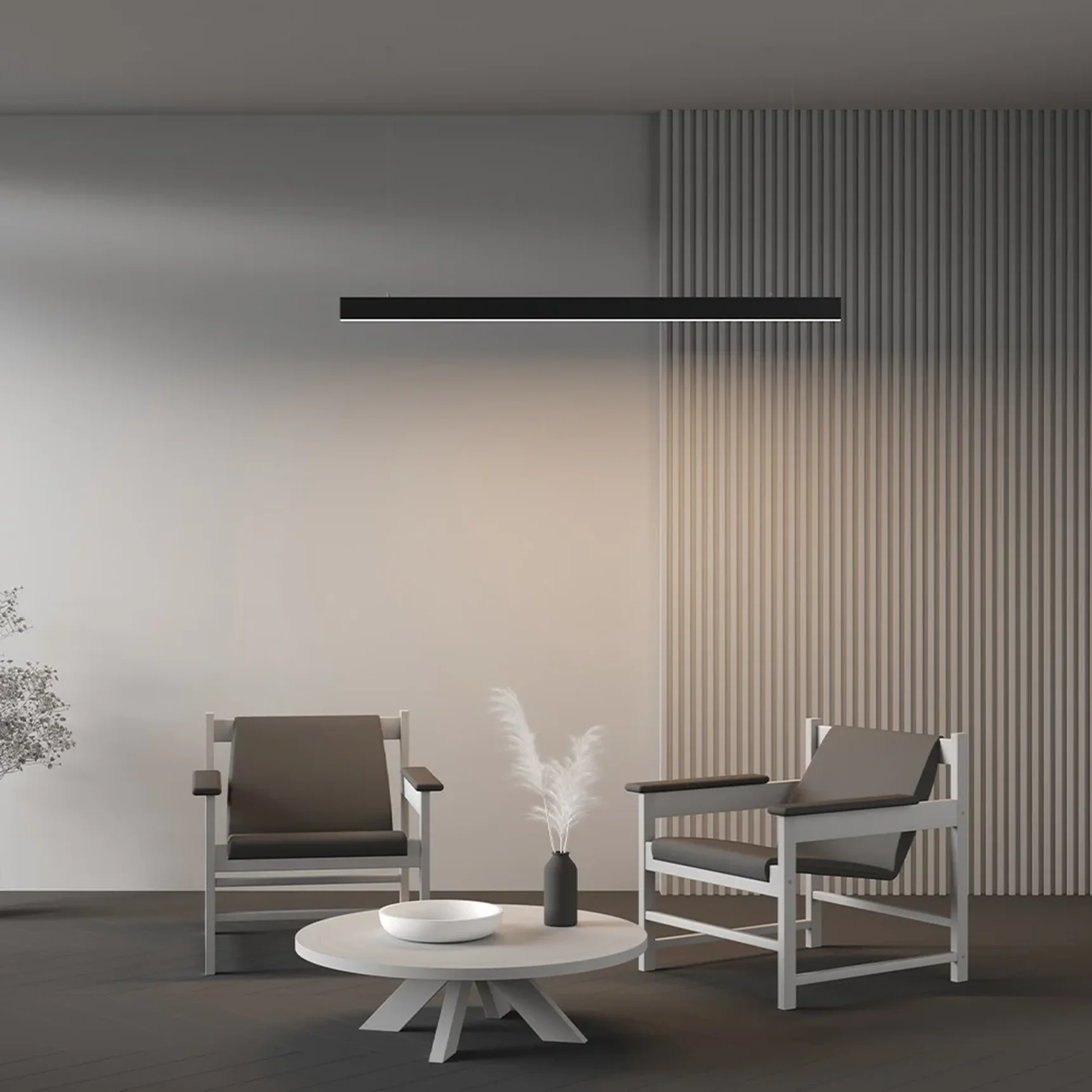 Линейный светильник подвесной 4000K 35x67 36 Вт (Черный, 1,5 м), LL312046