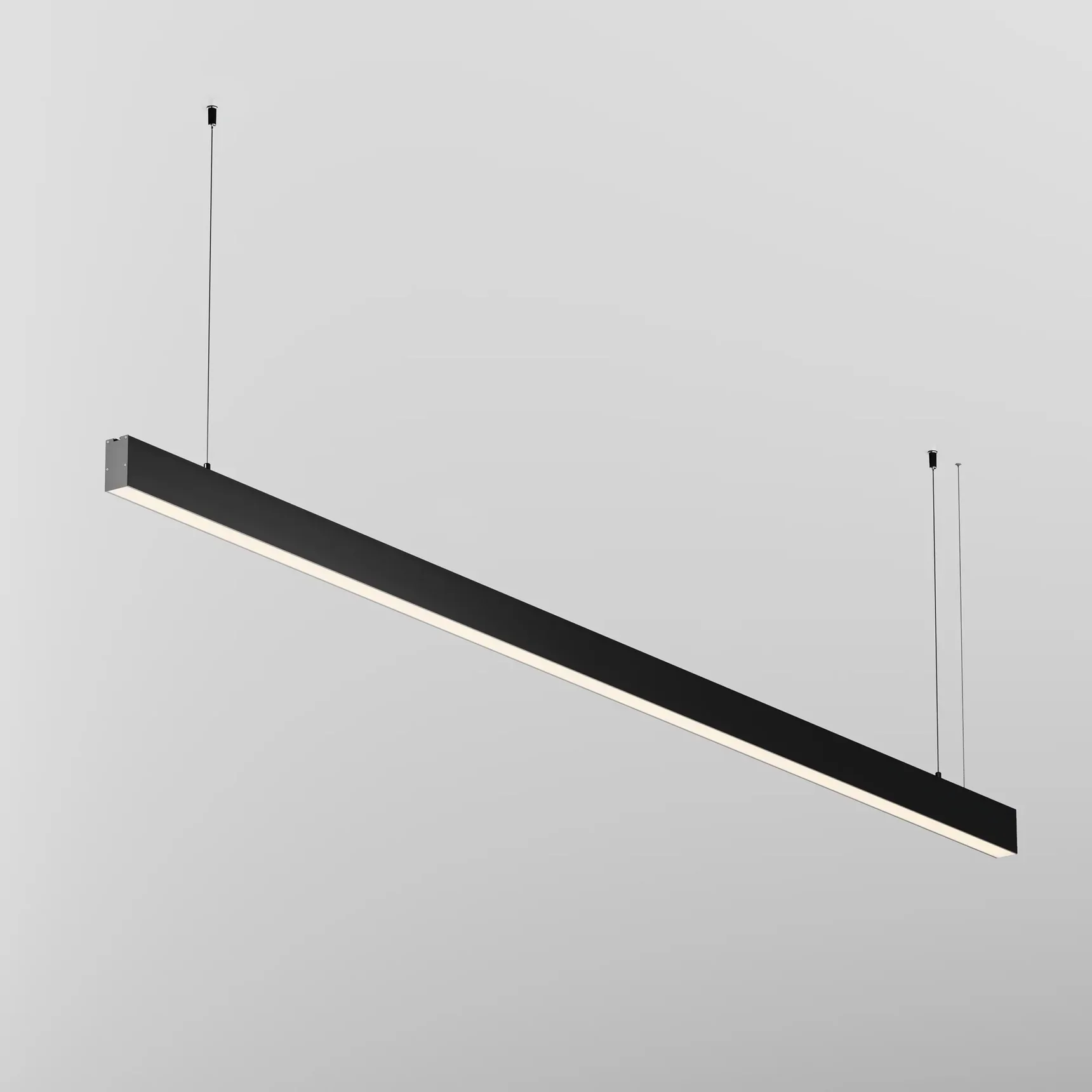 Линейный светильник подвесной 3000K 35x67 48 Вт (Черный, 2 м), LL312047