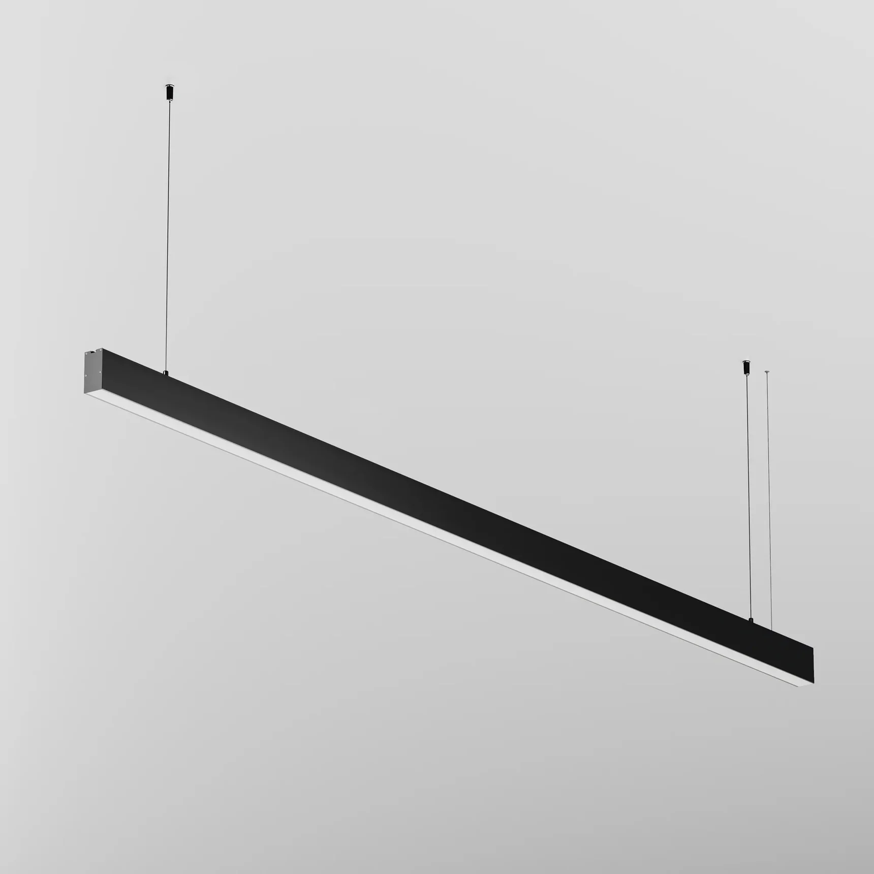 Линейный светильник подвесной 3000K 35x67 48 Вт (Черный, 2 м), LL312047