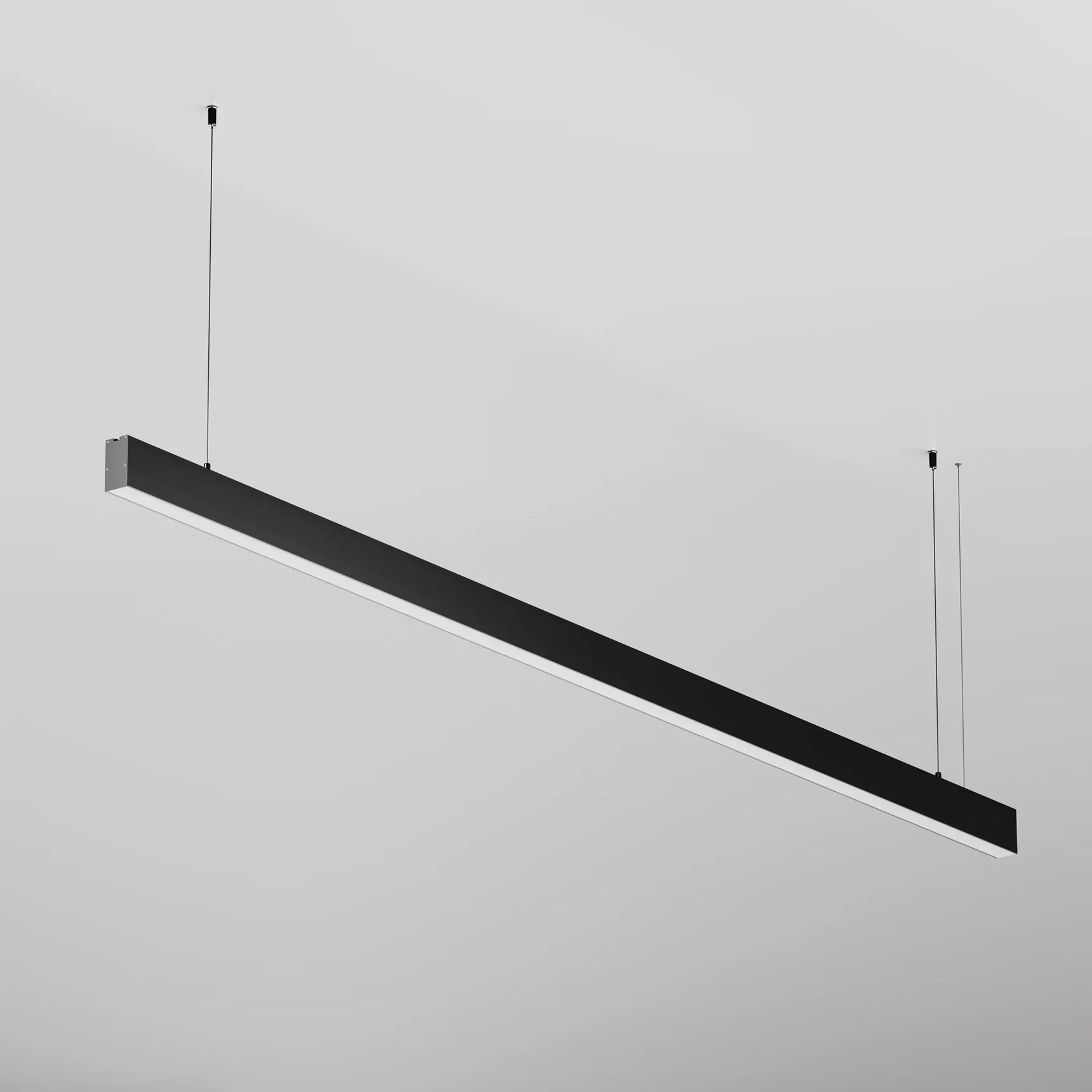 Линейный светильник подвесной 4000K 35x67 48 Вт (Черный, 2 м), LL312048