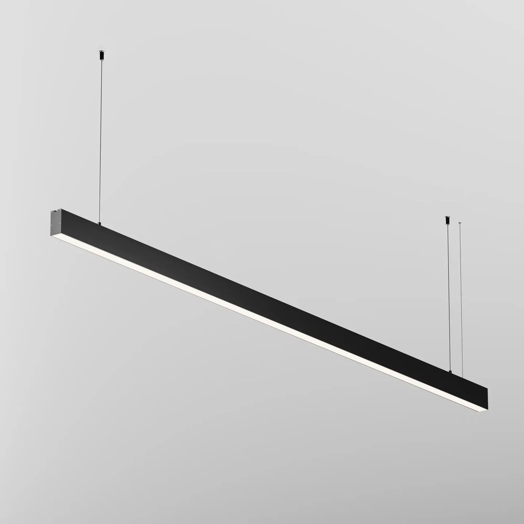 Линейный светильник подвесной 4000K 35x67 48 Вт (Черный, 2 м), LL312048