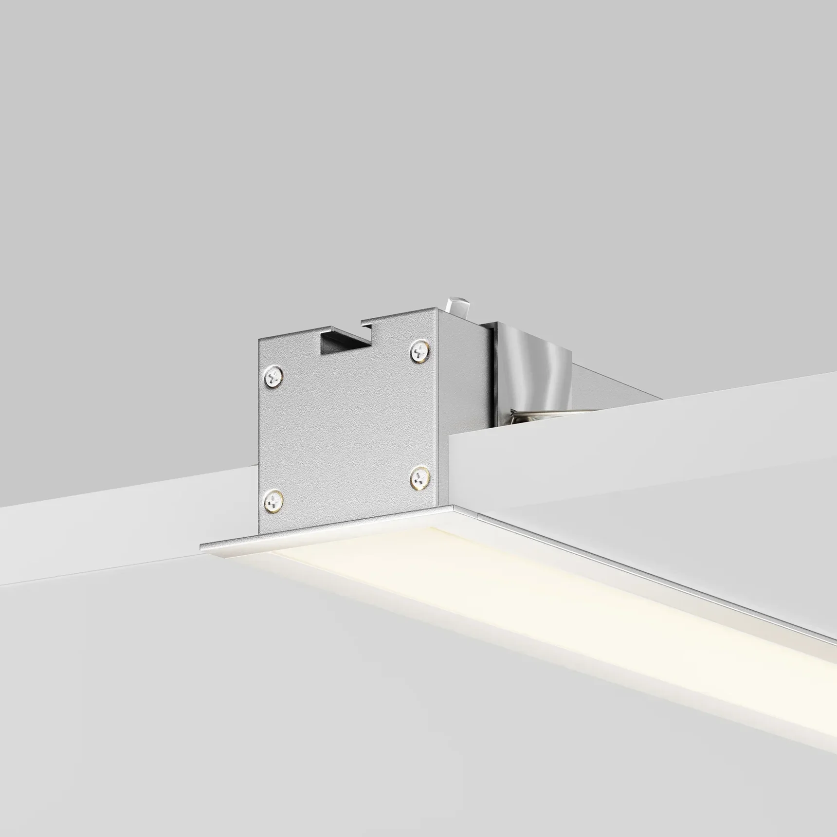 Линейный светильник встраиваемый 3000K 50x35 12 Вт (Серебро, 500 мм), LL313001