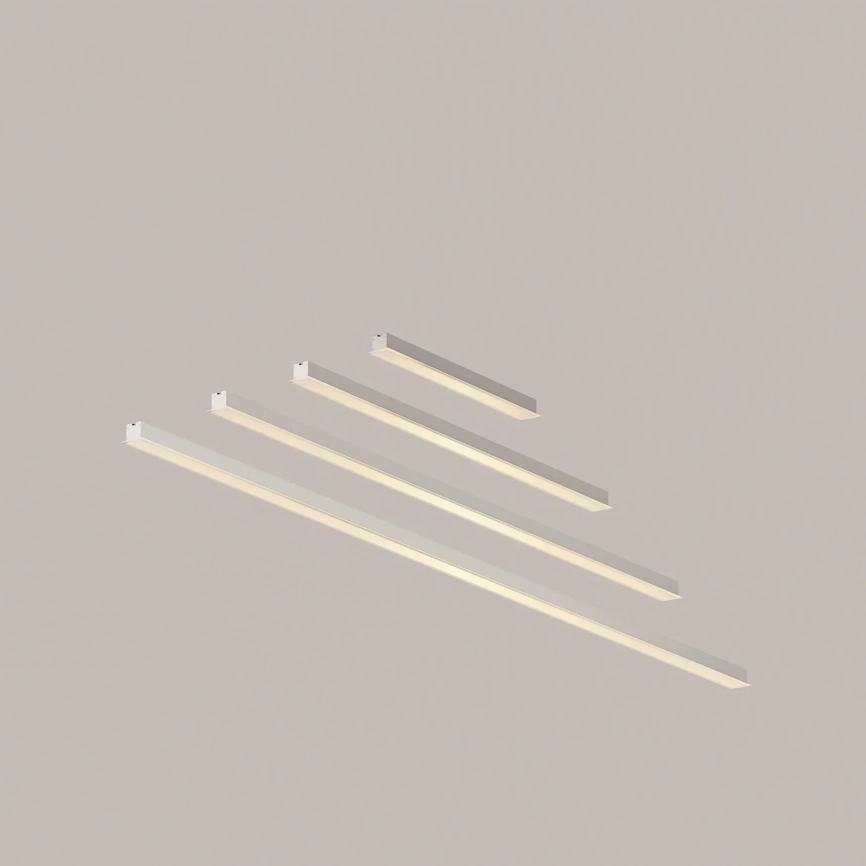 Линейный светильник встраиваемый 3000K 50x35 12 Вт (Серебро, 500 мм), LL313001