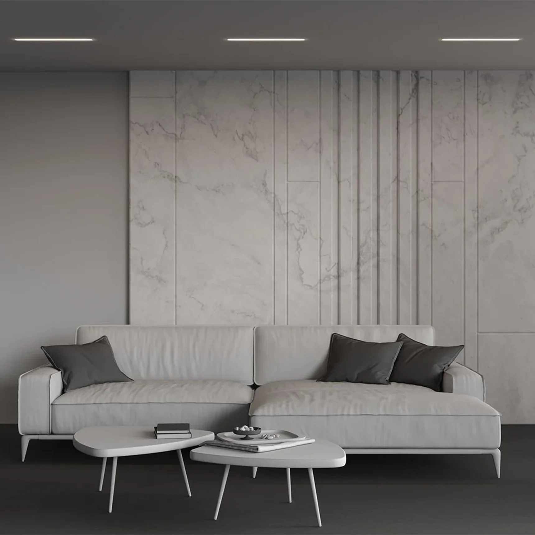 Линейный светильник встраиваемый 4000K 50x35 12 Вт (Серебро, 500 мм), LL313002