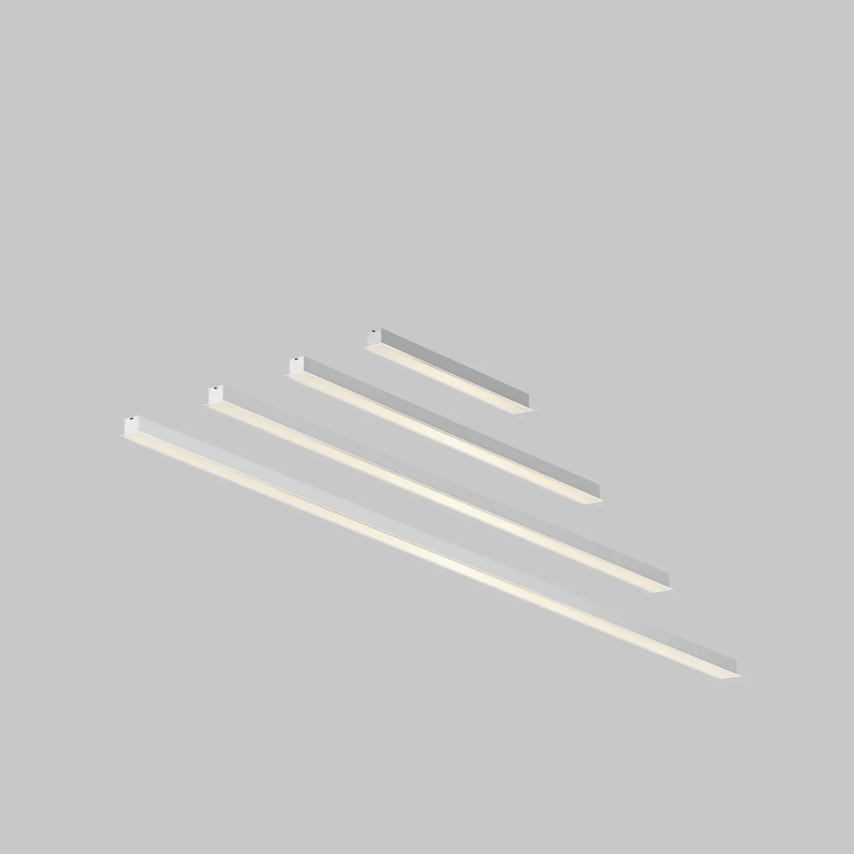 Линейный светильник встраиваемый 3000K 50x35 48 Вт (Серебро, 2 м), LL313007