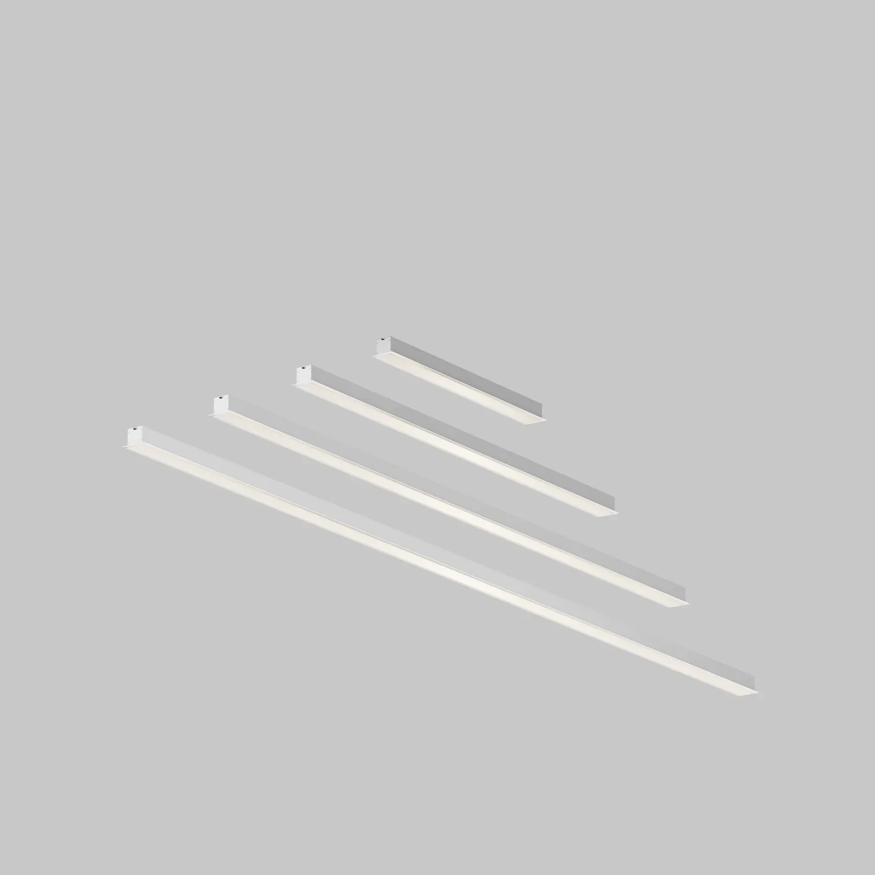 Линейный светильник встраиваемый 4000K 50x35 48 Вт (Серебро, 2 м), LL313008