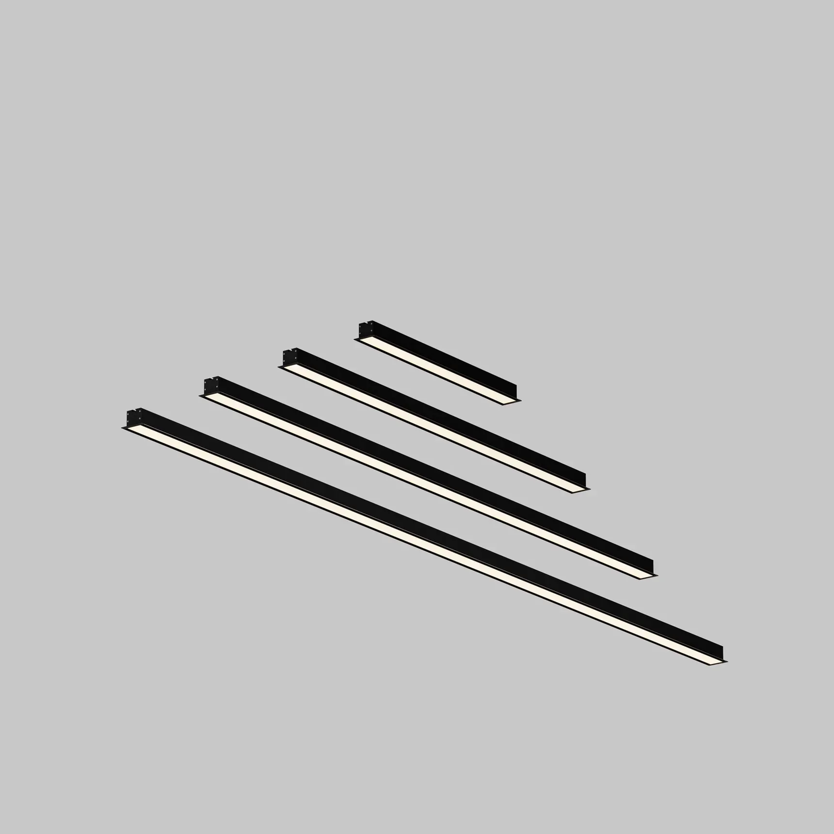 Линейный светильник встраиваемый 3000K 50x35 12 Вт (Черный, 500 мм), LL313009