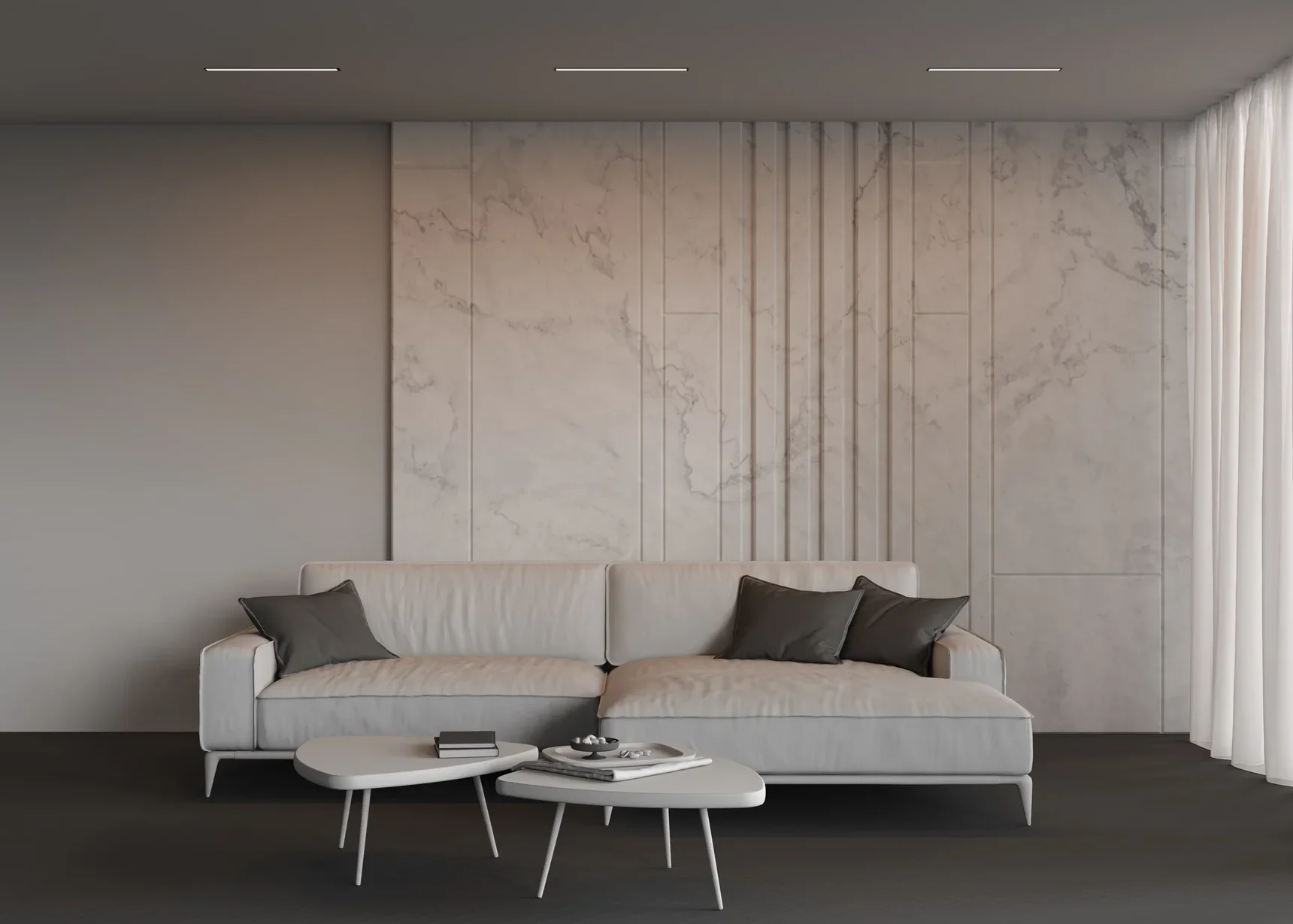 Линейный светильник встраиваемый 3000K 50x35 12 Вт (Черный, 500 мм), LL313009