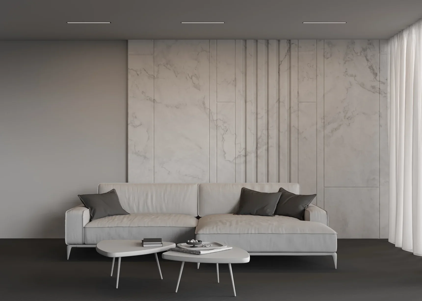 Линейный светильник встраиваемый 4000K 50x35 12 Вт (Черный, 500 мм), LL313010